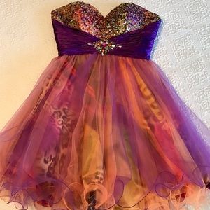 Rica Designs multi-colored “prom” dress